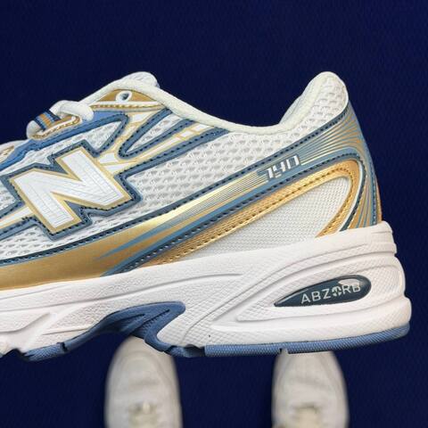 New Balance 740 U740HB2 White Gold Light Blue USA 8 UK 7 5 EUR 41 5 Training Shoe - Men's (BS-87097)