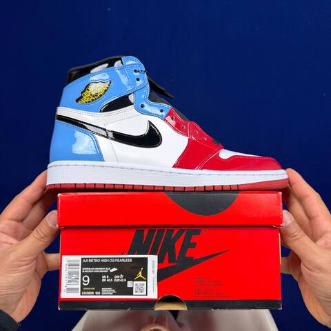 Jordan Air Jordan 1 High OG Fearless CK5666-100 White Black University Blue Red US 9 UK 8 EUR 42 5 Basketball Shoe - Men's (BS-87158)