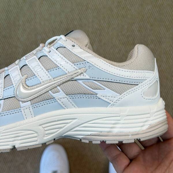 Nike P-6000 White Light Grey running lifestyle