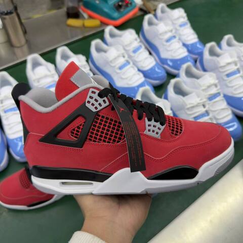 Jordan Air Jordan 4 Retro FQ8138 600 Fire Red White Black EU 43 Basketball Shoe - Men's (BS-87252)