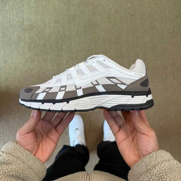 Nike P-6000 white/grey/brown with orange accents EU 40 running