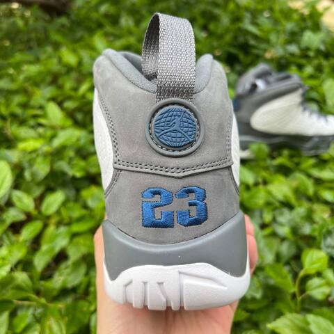 Jordan Air Jordan 9 Retro HV4794 100 White French Blue Flint Grey EU 42 5 Basketball Shoe - Men's (BS-86735)