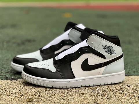 Jordan Air Jordan 1 Mid DQ8426 002 Black Squadron Blue Aura White EUR 43 Basketball Shoe - Men's (BS-87141)