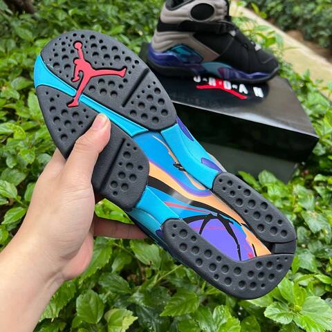 Jordan Air Jordan 8 Retro 305381-006 Black Red Grey Blue EUR 43 Basketball Shoe - Men's (BS-87311)