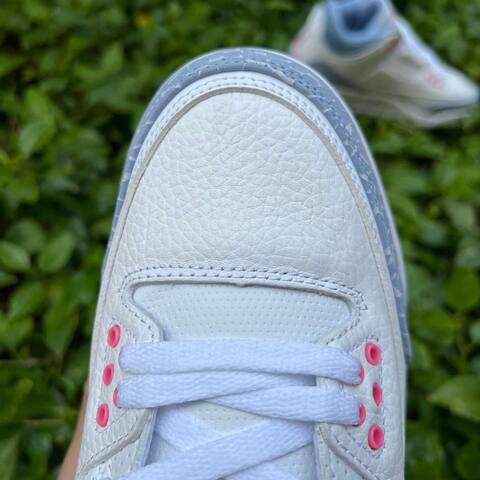 Jordan Air Jordan 3 Retro HQ0784-101 White Pink Blue EUR 41 Basketball Shoe - Men's (BS-87249)