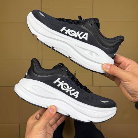 HOKA Bondi 9 Black White Running Shoe Running Sneakers (BS-86902)