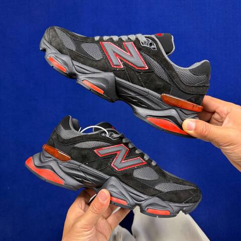 New Balance 9060 GC9060JR Black Grey Red EU 36-47 5 Sneaker - Unisex (BS-87080)