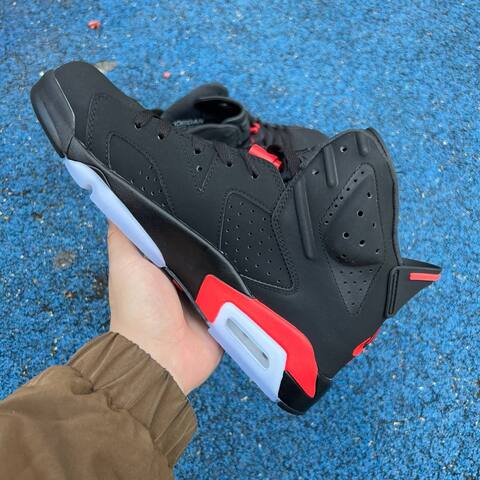Jordan Air Jordan 6 Retro CT8529 001 Black Light Crimson EU 43 Basketball Shoe - Men's (BS-87306)
