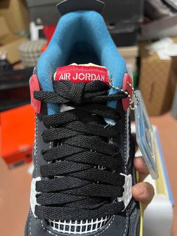 Jordan Air Jordan 4 Retro SP DC9533 001 Union Off Noir Black Blue Pink Cream White EU 42 5 Basketball Shoe - Men's (BS-87265)