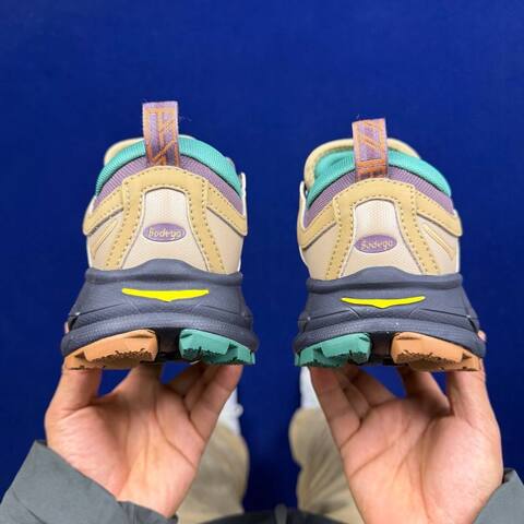HOKA ONE ONE Tor Ultra 7 Khaki Teal Purple Black Brown Trail Shoe Trail Running Sneakers (BS-86824)