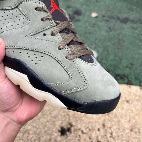 Jordan Air Jordan 6 CN1084-200 Medium Olive Black US 9 5 UK 8 5 EUR 43 27 5cm Basketball Shoe - Men's (BS-87300)