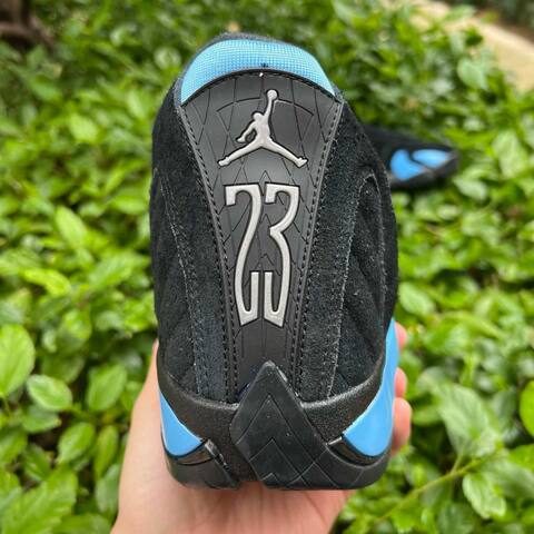 Jordan Air Jordan 14 Retro 487471-007 Black White University Blue EUR 43 Basketball Shoe - Men's (BS-87328)