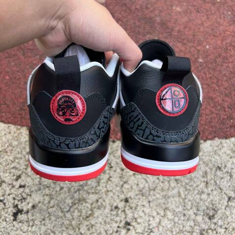 Jordan Spizike Low CNY FQ1759 009 Black Grey White Red EU 42 Basketball Shoe - Men's (BS-87280)
