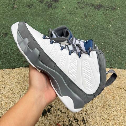 Jordan Air Jordan 9 Retro HV4794 100 White French Blue Flint Grey EU 44 Basketball Shoe - Men's (BS-87316)