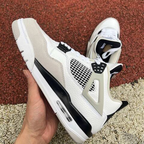 Jordan Air Jordan 4 408452-111 White Black Grey EU 36-47 5 Basketball Shoe - Unisex (BS-87256)