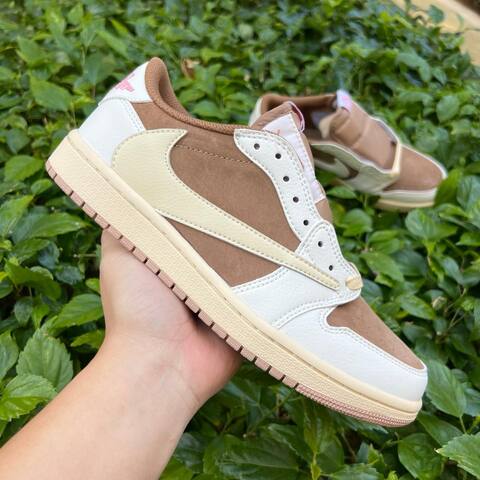 Jordan Air Jordan 1 Low OG SP DM7866 106 White Light Khaki Brown Pink USA 7 EURO 40 UK 6 25 Cm Sneaker - Men's (BS-87240)