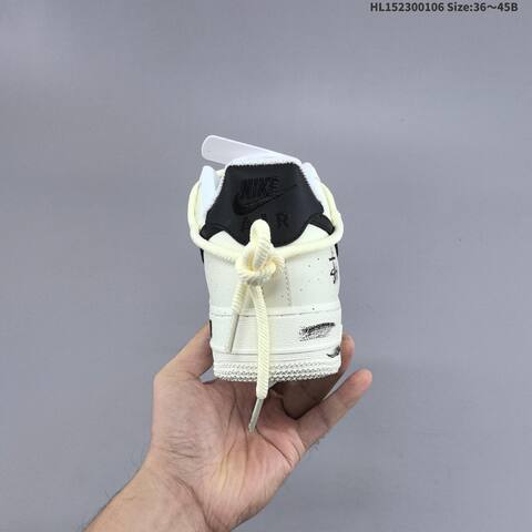 Nike Air Force 1 Low 07 Cream White Black EU 36-45 Sneaker - Unisex (BS-62183)