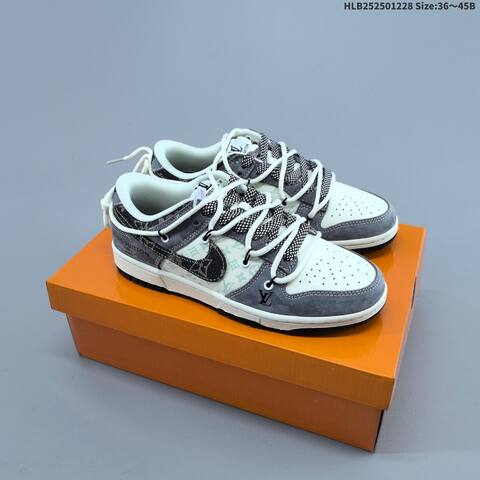 Nike Dunk SB Low Off White Gray Black EU 36-45 Skate Shoe - Unisex (BS-62378)