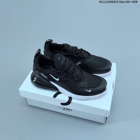 Nike Air Max 270 AH8050-101 White Black Clear EU 36-45 Running Shoe - Unisex (BS-60146)