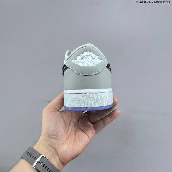 Jordan Air Jordan 1 Low white/grey/black/blue 36~46 lifestyle