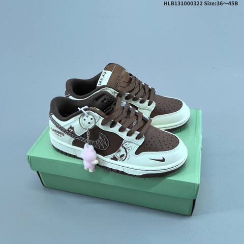 Nike Dunk SB Low Labubu Custom Off White Light Mint Green EU 36-45 Skate Shoe - Unisex (BS-61192)