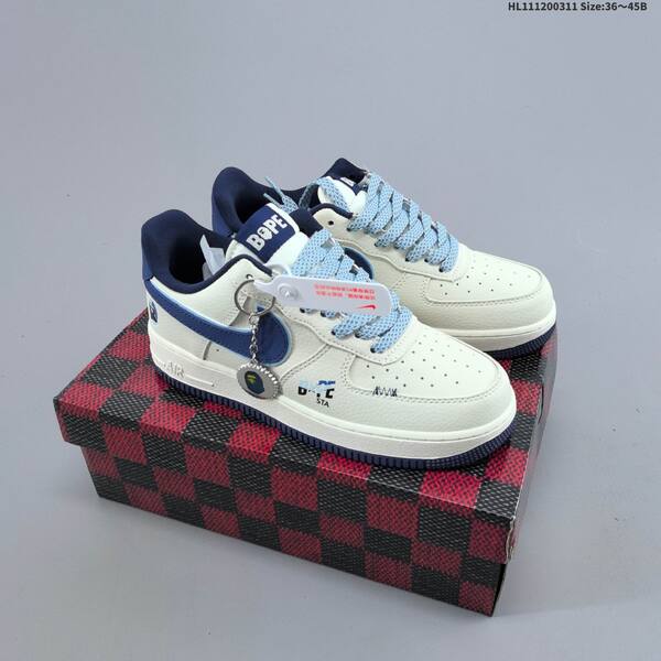 Nike Air Force 1 07 off white black navy blue EU 36 45 sneaker EU 36-45