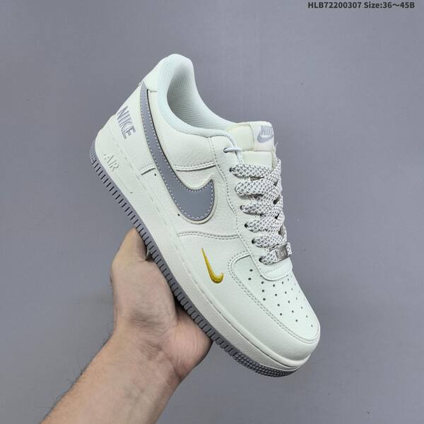 Nike Air Force 1 07 Low off white grey yellow EU 36-45 sneaker