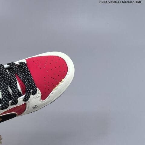 Nike Dunk SB Low White Red Black Gold EU 36-45 Skate Shoe - Unisex (BS-62018)