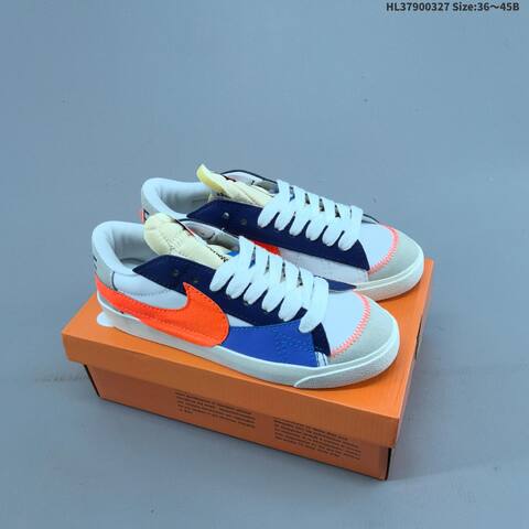 Nike Blazer Low 77 Jumbo White Brown Grey Sail EU 36-45 Skate Shoe - Unisex (BS-61110)