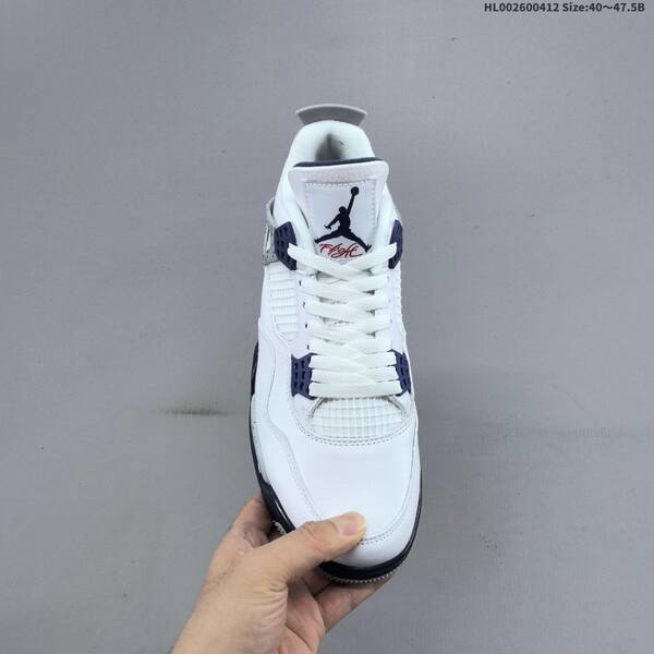 Jordan Air Jordan 4 Retro white/navy/grey speckled 40~47.5 basketball