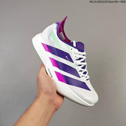 Adidas Adizero Adios Pro 4 White Purple Magenta Mint Green EU 36-45 Running Shoe - Unisex (BS-65403)