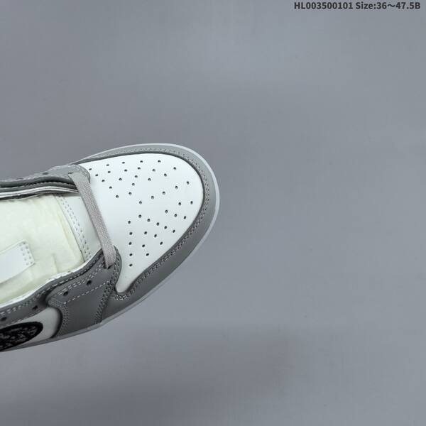 Nike Air Jordan 1 Low OG x Dior White/Wolf Grey 36~47.5 basketball