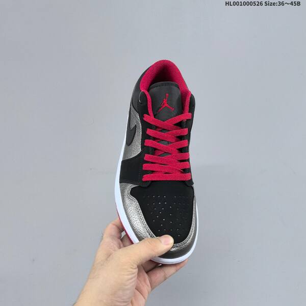 Jordan Air Jordan 1 Low black/silver/red EU 36-45 basketball