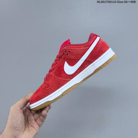 Nike SB Dunk Low Blood Rage Red White Gum EU 36-46 Skate Shoe - Unisex (BS-62087)