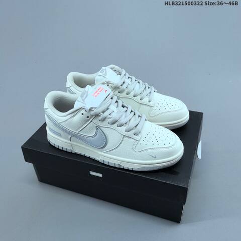 Nike SB Dunk Low Supreme Off White Light Grey EU 36-46 Skate Shoe - Unisex (BS-61186)
