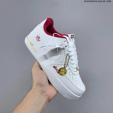 Nike Air Force 1 07 White Red Gold EU 36-45 Sneaker - Unisex (BS-61626)
