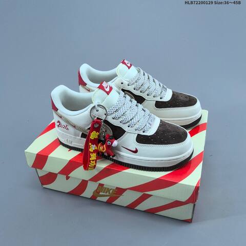 Nike Air Force 1 07 Low Off White Blue Red EU 36-45 Sneaker - Unisex (BS-61663)