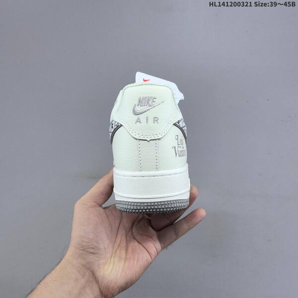 Nike Air Force 1 07 Low off white grey light yellow red EU 39-45 sneaker