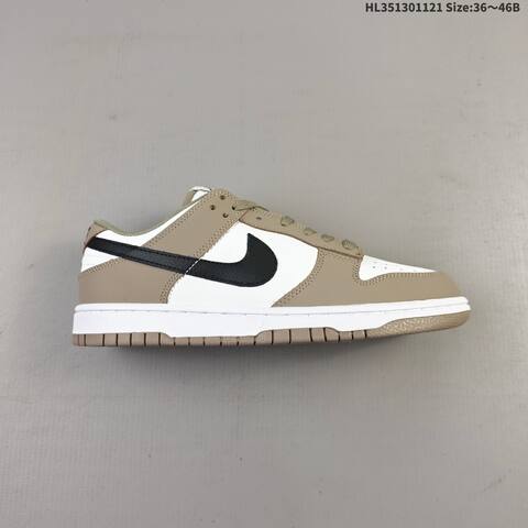 Nike SB Dunk Low Pro White Brown Black Olive EU 36-46 Skate Shoe - Unisex (BS-63311)