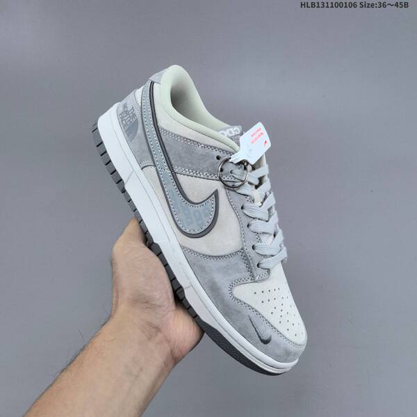 Nike SB Dunk Low light grey white dark grey EU 36-45 skate shoe