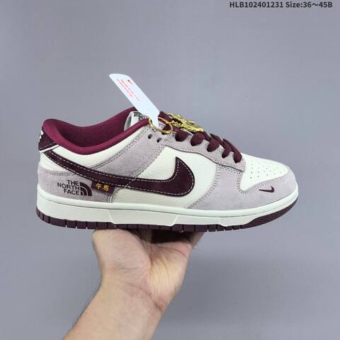 Nike SB Dunk Low White Black Red Gray EU 36-45 Skate Shoe - Unisex (BS-62301)