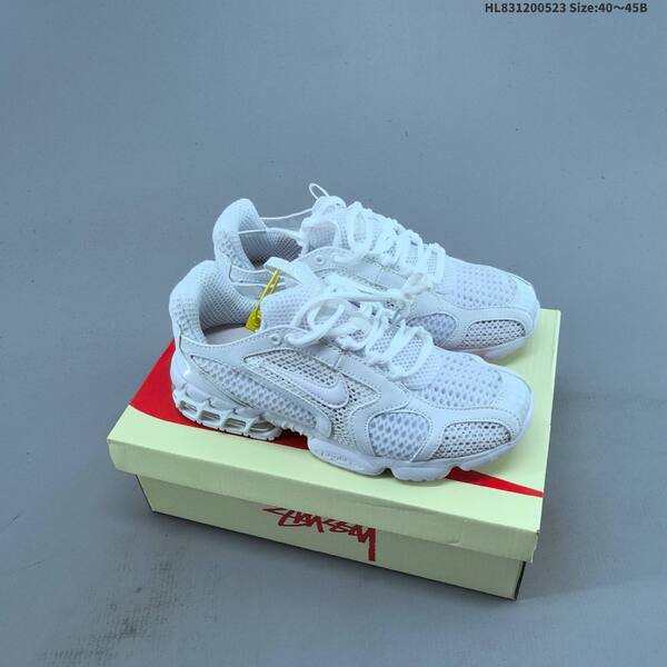 Nike Stussy x Air Zoom Spiridon Cage 2 Beige Black White EU 36-45 sneaker