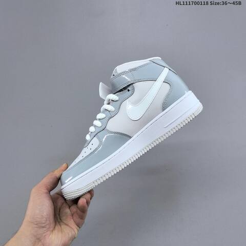 Nike Air Force 1 Mid 07 Grey White EU 36-45 Sneaker - Unisex (BS-61909)