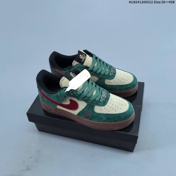 Nike Air Force 1 Low brown blue green orange black EU 36-45 skate shoe