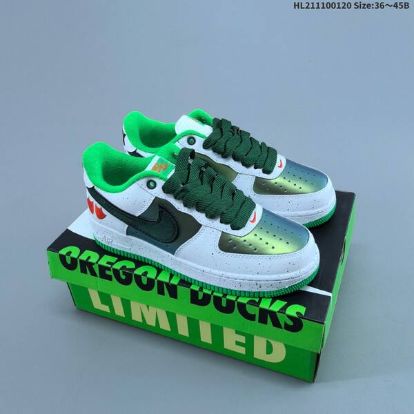 Nike Air Force 1 Low white green orange EU 36-45 sneaker