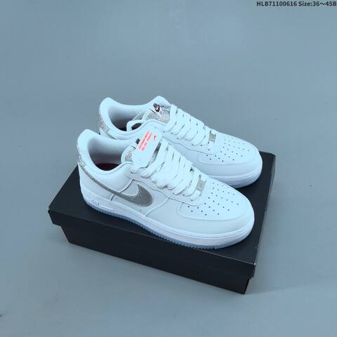 Nike Air Force 1 07 Low White Silver Clear EU 36-45 Sneaker - Unisex (BS-59919)