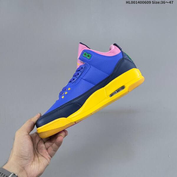 Jordan Air Jordan 3 Retro OG "Brasil" Blue/Pink/Yellow/Navy EU 36-47 basketball