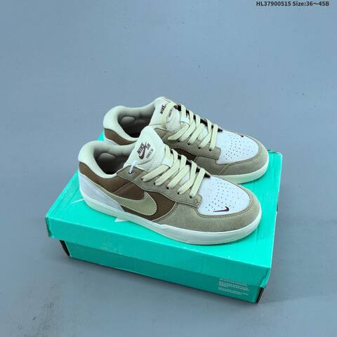 Nike SB Force 58 Light Grey Black White EU 36-45 Skate Shoe - Unisex (BS-60318)