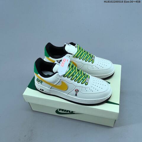 Nike Air Force 1 07 LV8 Off White Red Navy Gold EU 36-45 Sneaker - Unisex (BS-60272)