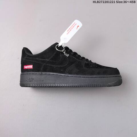 Nike Air Force 1 07 LV8 All Black EU 36-45 Sneaker - Unisex (BS-62508)